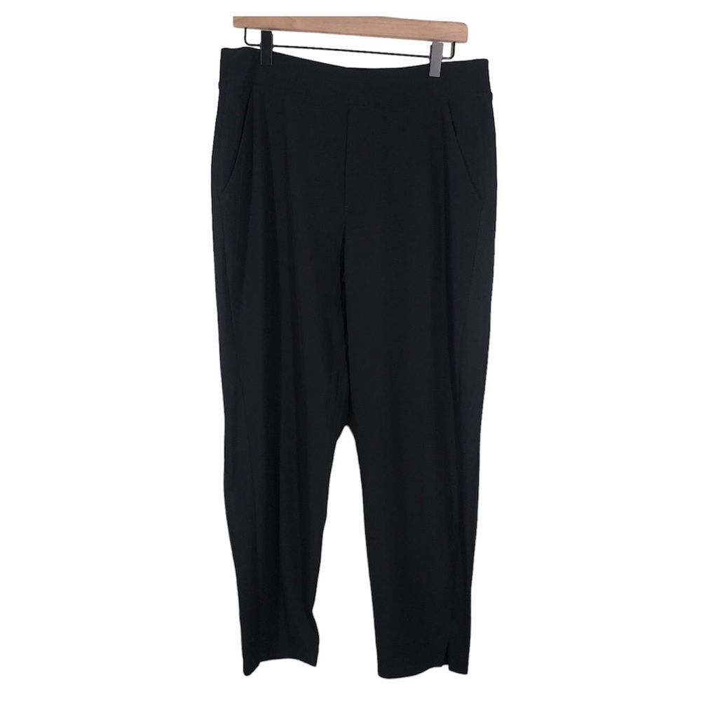 Athleta Brooklyn Ankle Pants Black Workout Gym Outdoors Size 12 198671